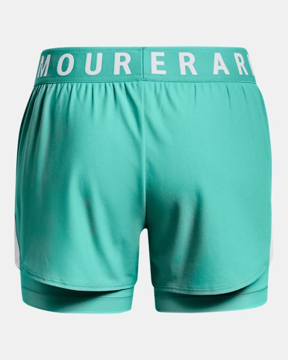 Women's UA Play Up 2-in-1 Shorts, Green, pdpMainDesktop image number 5